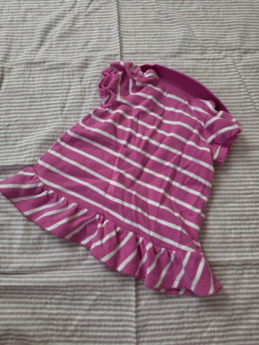 Ralph Lauren Baby Girl Pink Striped Polo Dress 9M